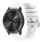 22mm Cross Textured Solid Color Silicone Watch Band