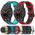 22mm Vertical Two-Color Silicone Watch Band - Image 2