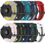 22mm Vertical Two-Color Silicone Watch Band - Image 3