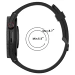22mm Vertical Two-Color Silicone Watch Band - Image 6