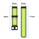 22mm Vertical Two-Color Silicone Watch Band - Image 7