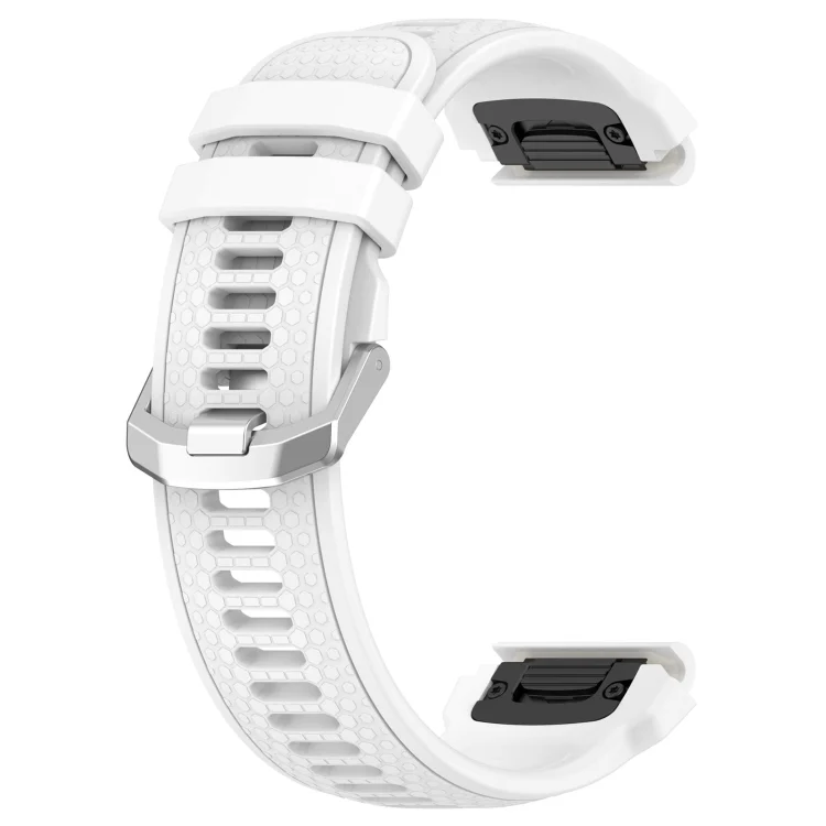 SYA002134401A_1.webp Dotted Steel Buckle Solid Color Silicone Watch Band - Image 8