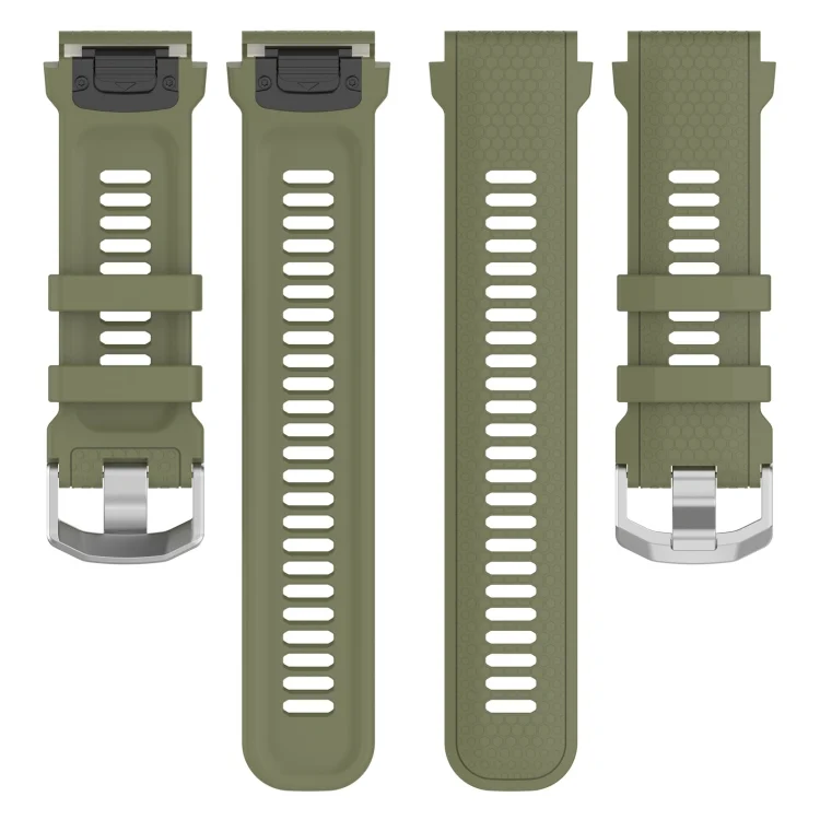 SYA002134401_B3.webp Dotted Steel Buckle Solid Color Silicone Watch Band - Image 4