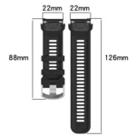 Dotted Steel Buckle Solid Color Silicone Watch Band - Image 5