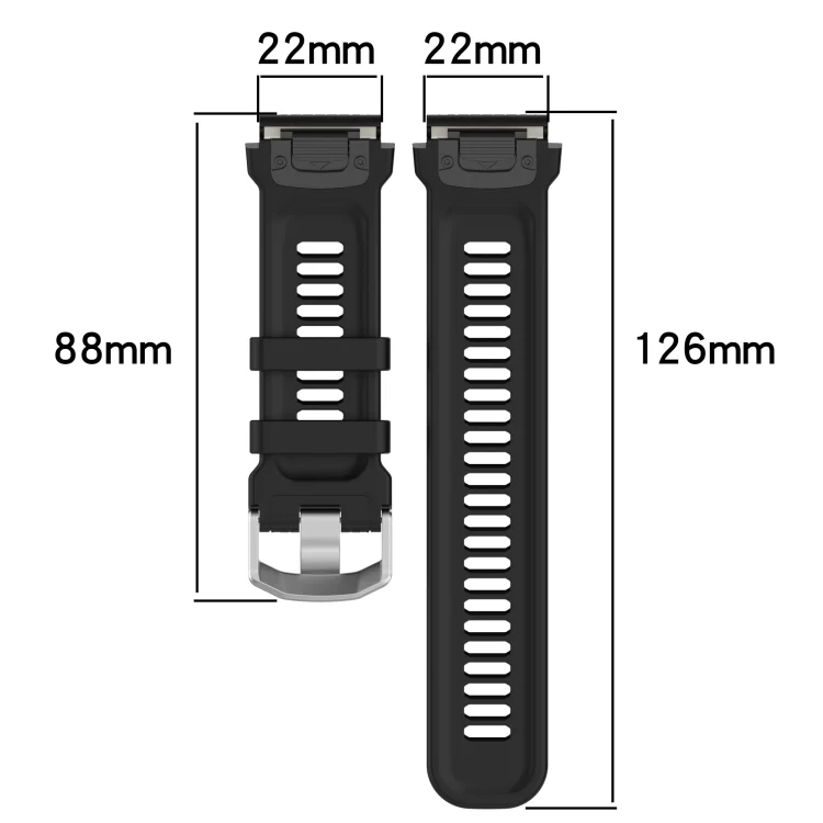 SYA002134401_B4.webp Dotted Steel Buckle Solid Color Silicone Watch Band - Image 5