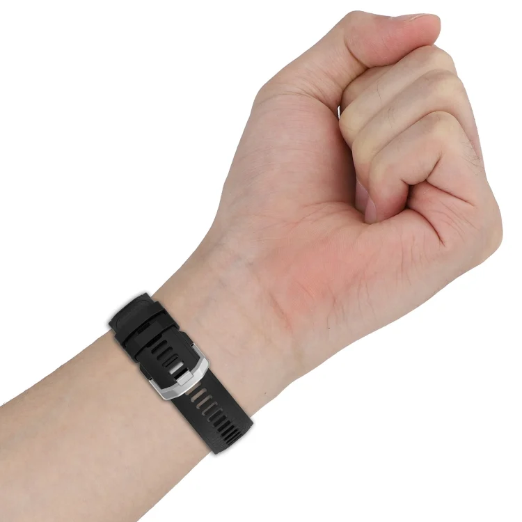 SYA002134401_B5.webp Dotted Steel Buckle Solid Color Silicone Watch Band - Image 6