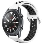22mm Perforated Breathable Sports Silicone Watch Band