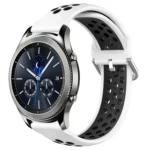 22mm Perforated Breathable Sports Silicone Watch Band