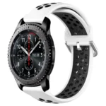 22mm Perforated Breathable Sports Silicone Watch Band