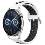 20mm Perforated Breathable Sports Silicone Watch Band