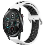 20mm Perforated Breathable Sports Silicone Watch Band