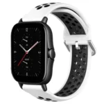 20mm Perforated Breathable Sports Silicone Watch Band