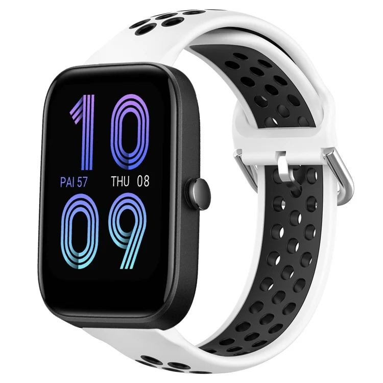 20mm Perforated Breathable Sports Silicone Watch Band