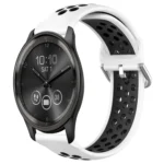 20mm Perforated Breathable Sports Silicone Watch Band