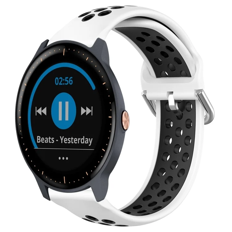 20mm Perforated Breathable Sports Silicone Watch Band