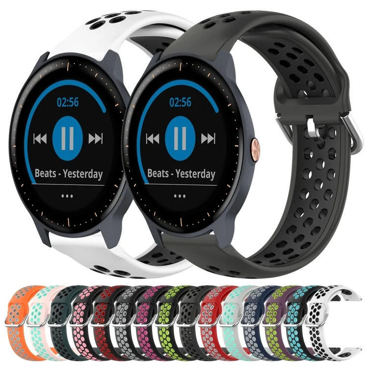 SYA002151604_B1.webp 20mm Perforated Breathable Sports Silicone Watch Band - Image 2
