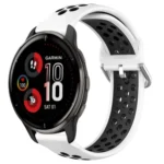 20mm Perforated Breathable Sports Silicone Watch Band