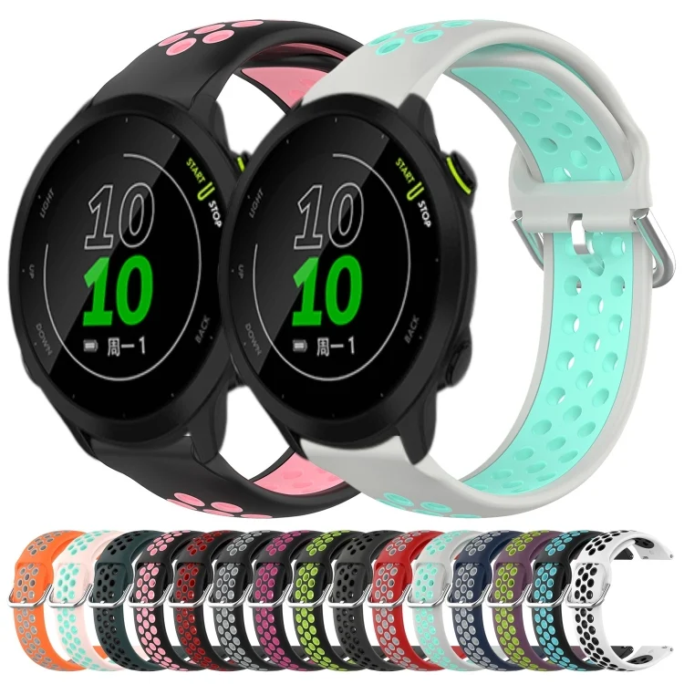 SYA002151607_B1.webp 20mm Perforated Breathable Sports Silicone Watch Band - Image 2