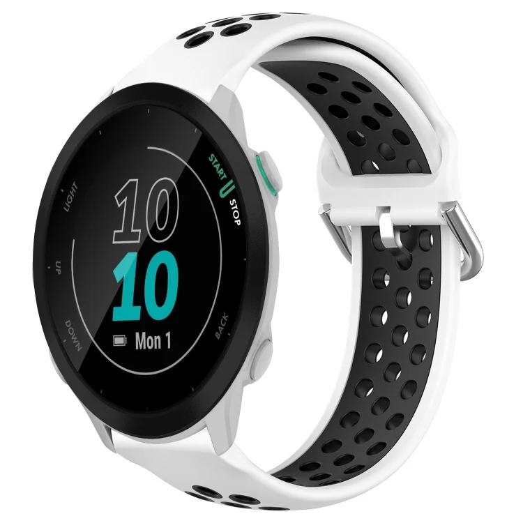 20mm Perforated Breathable Sports Silicone Watch Band