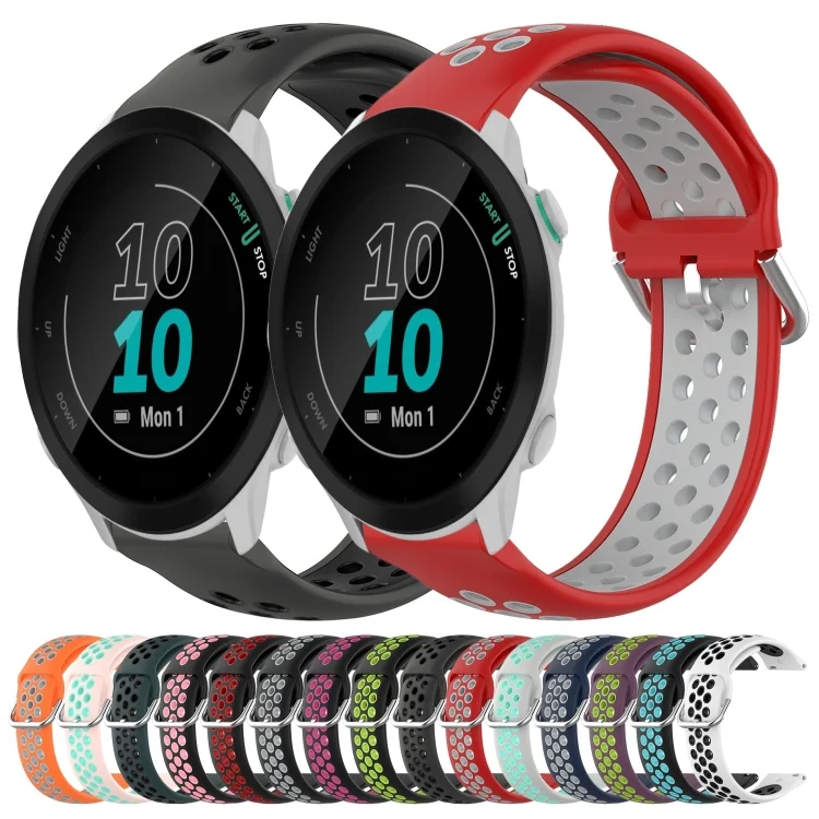 SYA002151608_B1.webp 20mm Perforated Breathable Sports Silicone Watch Band - Image 2