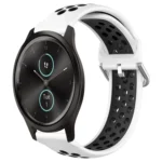 20mm Perforated Breathable Sports Silicone Watch Band