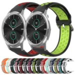 20mm Perforated Breathable Sports Silicone Watch Band - Image 2