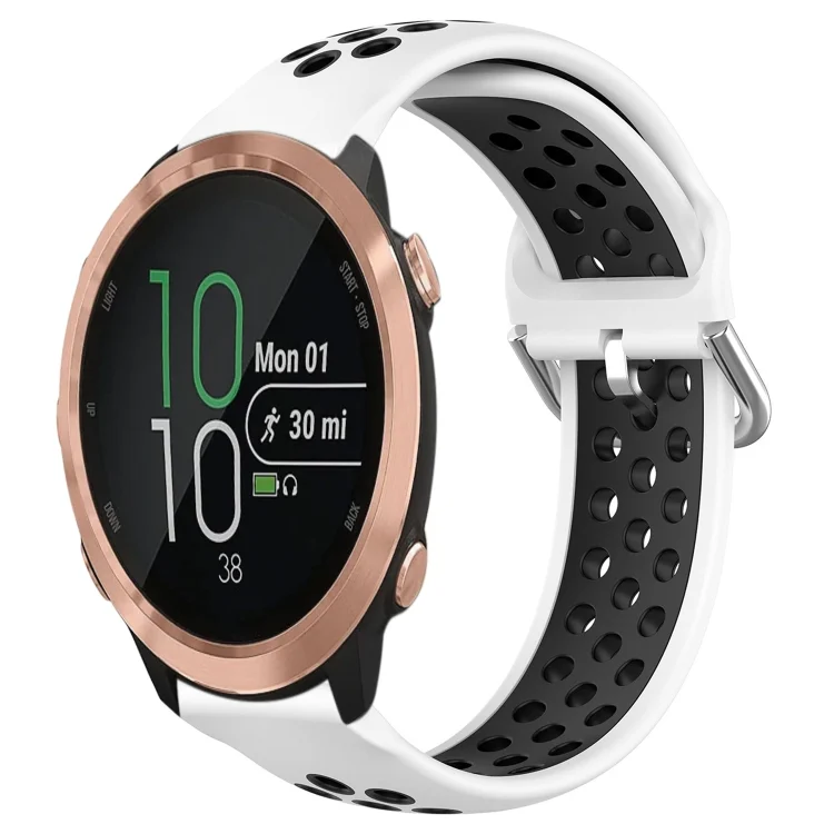 20mm Perforated Breathable Sports Silicone Watch Band