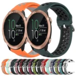 20mm Perforated Breathable Sports Silicone Watch Band - Image 2