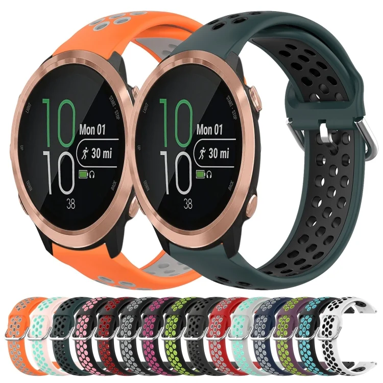 SYA002151615_B1.webp 20mm Perforated Breathable Sports Silicone Watch Band - Image 2