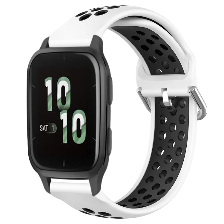 20mm Perforated Breathable Sports Silicone Watch Band