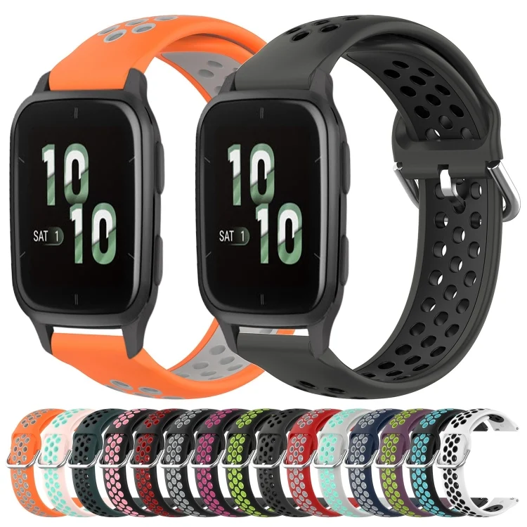 SYA002151617_B1.webp 20mm Perforated Breathable Sports Silicone Watch Band - Image 2