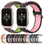 20mm Perforated Breathable Sports Silicone Watch Band - Image 2