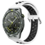 22mm Perforated Breathable Sports Silicone Watch Band