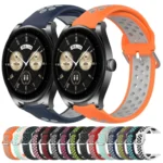 22mm Perforated Breathable Sports Silicone Watch Band - Image 2