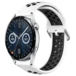 22mm Perforated Breathable Sports Silicone Watch Band