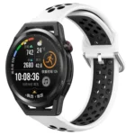 22mm Perforated Breathable Sports Silicone Watch Band