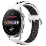 22mm Perforated Breathable Sports Silicone Watch Band
