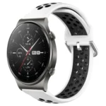 22mm Perforated Breathable Sports Silicone Watch Band