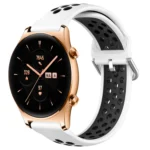 22mm Perforated Breathable Sports Silicone Watch Band
