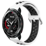 22mm Perforated Breathable Sports Silicone Watch Band