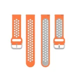 22mm Perforated Breathable Sports Silicone Watch Band - Image 5