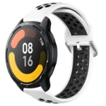 22mm Perforated Breathable Sports Silicone Watch Band