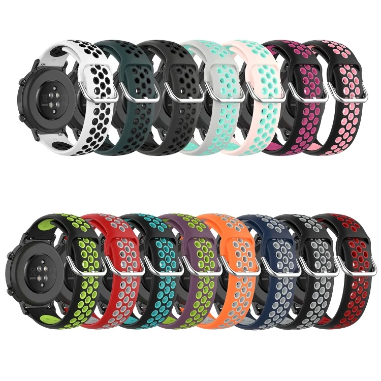 SYA002152301_B2.webp 22mm Perforated Breathable Sports Silicone Watch Band - Image 3