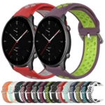 22mm Perforated Breathable Sports Silicone Watch Band - Image 2