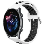 22mm Perforated Breathable Sports Silicone Watch Band