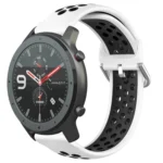 22mm Perforated Breathable Sports Silicone Watch Band