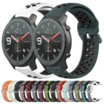 22mm Perforated Breathable Sports Silicone Watch Band - Image 2