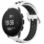 22mm Perforated Breathable Sports Silicone Watch Band