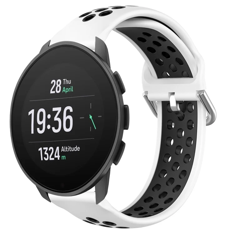 SYA002152401A.webp 22mm Perforated Breathable Sports Silicone Watch Band - Image 1