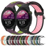 22mm Perforated Breathable Sports Silicone Watch Band - Image 2